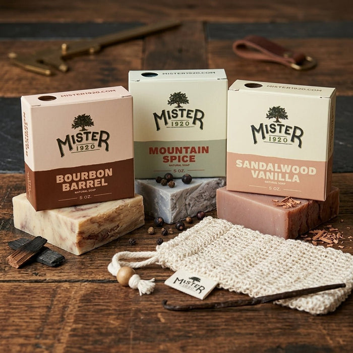 Mister1920 3-Bar Bundle + Soap Sock